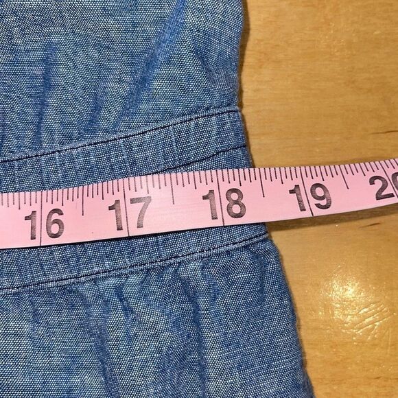 AG Adriano Goldschmied CottonChambray Denim Romper Sleeveless Large‎ - Picture 10 of 11